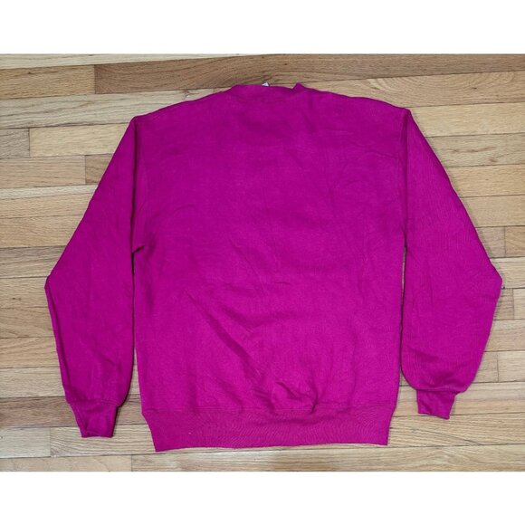 Vintage Russell Athletic Williamsburg Sweatshirt Pink USA Made Size M - Picture 9 of 9